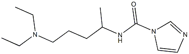 N-[4-(diethylamino)-1-methylbutyl]-1H-imidazole-1-carboxamide Struktur