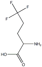 2-amino-5,5,5-trifluoropentanoic acid Struktur