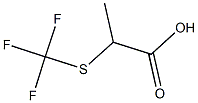 2-[(trifluoromethyl)thio]propanoic acid Struktur