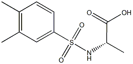 (2S)-2-{[(3,4-dimethylphenyl)sulfonyl]amino}propanoic acid Struktur