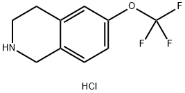 6-(trifluoromethoxy)-1,2,3,4-tetrahydroisoquinoline hydrochloride Struktur