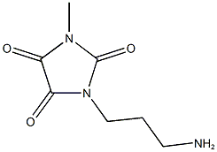 1-(3-aminopropyl)-3-methylimidazolidine-2,4,5-trione Struktur