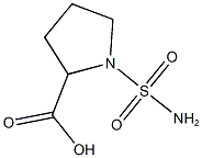 1-(aminosulfonyl)pyrrolidine-2-carboxylic acid Struktur