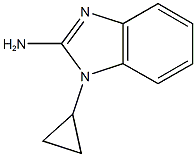 1-cyclopropyl-1H-1,3-benzodiazol-2-amine Struktur