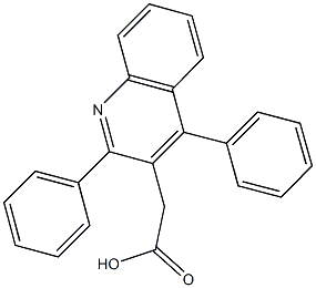 2-(2,4-diphenylquinolin-3-yl)acetic acid Struktur