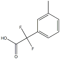 2,2-difluoro-2-(3-methylphenyl)acetic acid Struktur