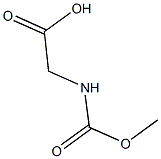 2-[(methoxycarbonyl)amino]acetic acid Struktur