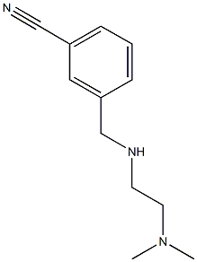 3-({[2-(dimethylamino)ethyl]amino}methyl)benzonitrile Struktur