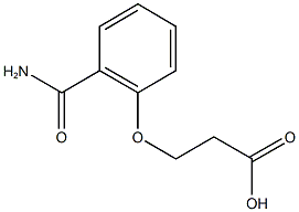 3-(2-carbamoylphenoxy)propanoic acid Struktur