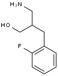 3-amino-2-[(2-fluorophenyl)methyl]propan-1-ol Struktur