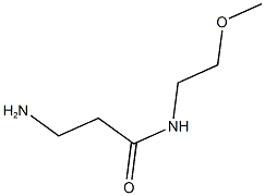 3-amino-N-(2-methoxyethyl)propanamide Struktur