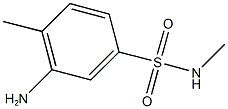 3-amino-N,4-dimethylbenzene-1-sulfonamide Struktur