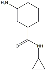 3-amino-N-cyclopropylcyclohexane-1-carboxamide Struktur