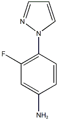 3-fluoro-4-(1H-pyrazol-1-yl)aniline Struktur