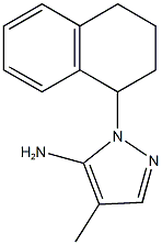 4-methyl-1-(1,2,3,4-tetrahydronaphthalen-1-yl)-1H-pyrazol-5-amine Struktur