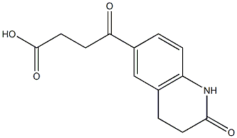 4-oxo-4-(2-oxo-1,2,3,4-tetrahydroquinolin-6-yl)butanoic acid Struktur