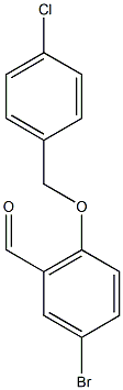 5-bromo-2-[(4-chlorophenyl)methoxy]benzaldehyde Struktur