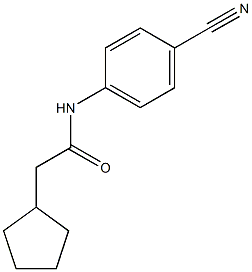 N-(4-cyanophenyl)-2-cyclopentylacetamide Struktur