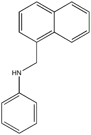 N-(naphthalen-1-ylmethyl)aniline Struktur