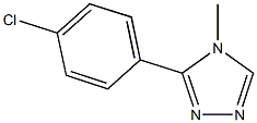 3-(4-chlorophenyl)-4-methyl-4H-1,2,4-triazole Struktur