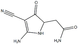 2-(5-AMINO-4-CYANO-3-OXO-2,3-DIHYDRO-1H-PYRROL-2-YL)ACETAMIDE Struktur