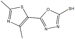 5-(2,4-DIMETHYL-1,3-THIAZOL-5-YL)-1,3,4-OXADIAZOLE-2-THIOL Struktur