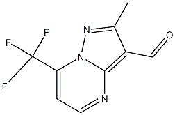 2-METHYL-7-(TRIFLUOROMETHYL)PYRAZOLO[1,5-A]PYRIMIDINE-3-CARBALDEHYDE Struktur