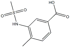 4-METHYL-3-[(METHYLSULFONYL)AMINO]BENZOIC ACID Struktur