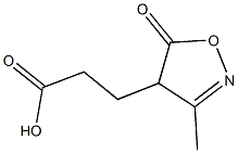 3-(3-METHYL-5-OXO-4,5-DIHYDROISOXAZOL-4-YL)PROPANOIC ACID Struktur