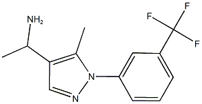 1-{5-METHYL-1-[3-(TRIFLUOROMETHYL)PHENYL]-1H-PYRAZOL-4-YL}ETHANAMINE Struktur