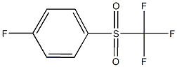 1-FLUORO-4-[(TRIFLUOROMETHYL)SULFONYL]BENZENE Struktur