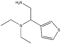 N-(2-amino-1-thien-3-ylethyl)-N,N-diethylamine Struktur