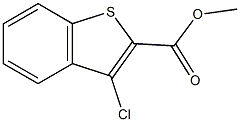 methyl 3-chloro-1-benzothiophene-2-carboxylate Struktur