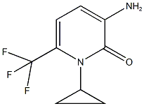 3-amino-1-cyclopropyl-6-(trifluoromethyl)pyridin-2(1H)-one Struktur