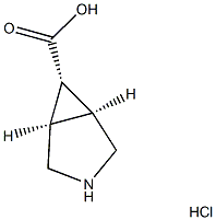 (1R,5S)-3-azabicyclo[3.1.0]hexane-6-carboxylic acid hydrochloride Struktur