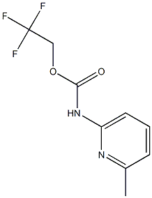 2,2,2-trifluoroethyl 6-methylpyridin-2-ylcarbamate Struktur