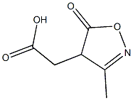 (3-methyl-5-oxo-4,5-dihydroisoxazol-4-yl)acetic acid Struktur