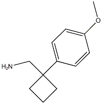 [1-(4-methoxyphenyl)cyclobutyl]methanamine Struktur