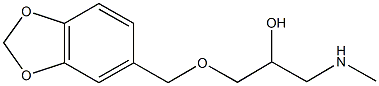 [3-(2H-1,3-benzodioxol-5-ylmethoxy)-2-hydroxypropyl](methyl)amine Struktur