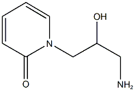 1-(3-amino-2-hydroxypropyl)pyridin-2(1H)-one Struktur