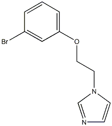 1-[2-(3-bromophenoxy)ethyl]-1H-imidazole Struktur