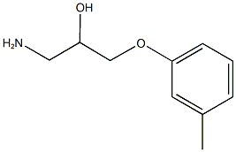 1-amino-3-(3-methylphenoxy)propan-2-ol Struktur