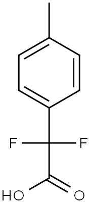 2,2-difluoro-2-(4-methylphenyl)acetic acid Struktur