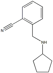 2-[(cyclopentylamino)methyl]benzonitrile Struktur