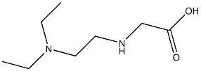 2-{[2-(diethylamino)ethyl]amino}acetic acid Struktur