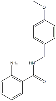 2-amino-N-[(4-methoxyphenyl)methyl]benzamide Struktur