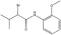 2-bromo-N-(2-methoxyphenyl)-3-methylbutanamide Struktur