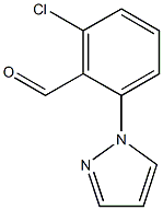 2-chloro-6-(1H-pyrazol-1-yl)benzaldehyde Struktur