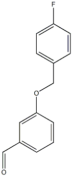 3-[(4-fluorophenyl)methoxy]benzaldehyde Struktur