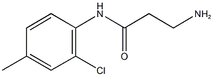 3-amino-N-(2-chloro-4-methylphenyl)propanamide Struktur